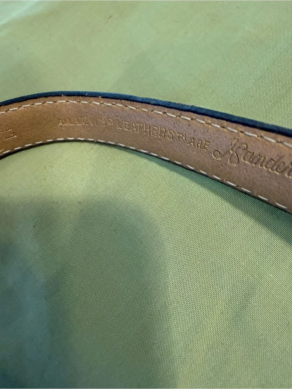 Levi’s country western casual leather belt set of 2 brown & blue gray